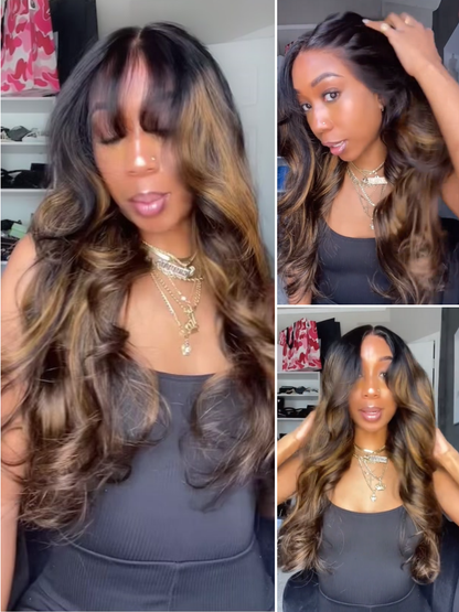 Beautyforever @Crownmecutie Balayage Brown Highlight 7x5 Bye Bye Knots Body