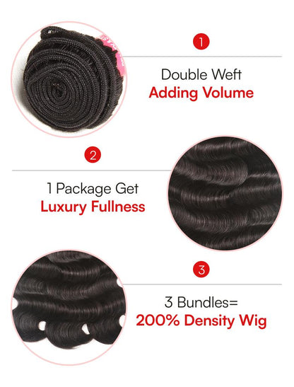 Beautyforever Brazilian Body Wave 3 Bundles Unprocessed Virgin Hair Weave Human Hair Bundles