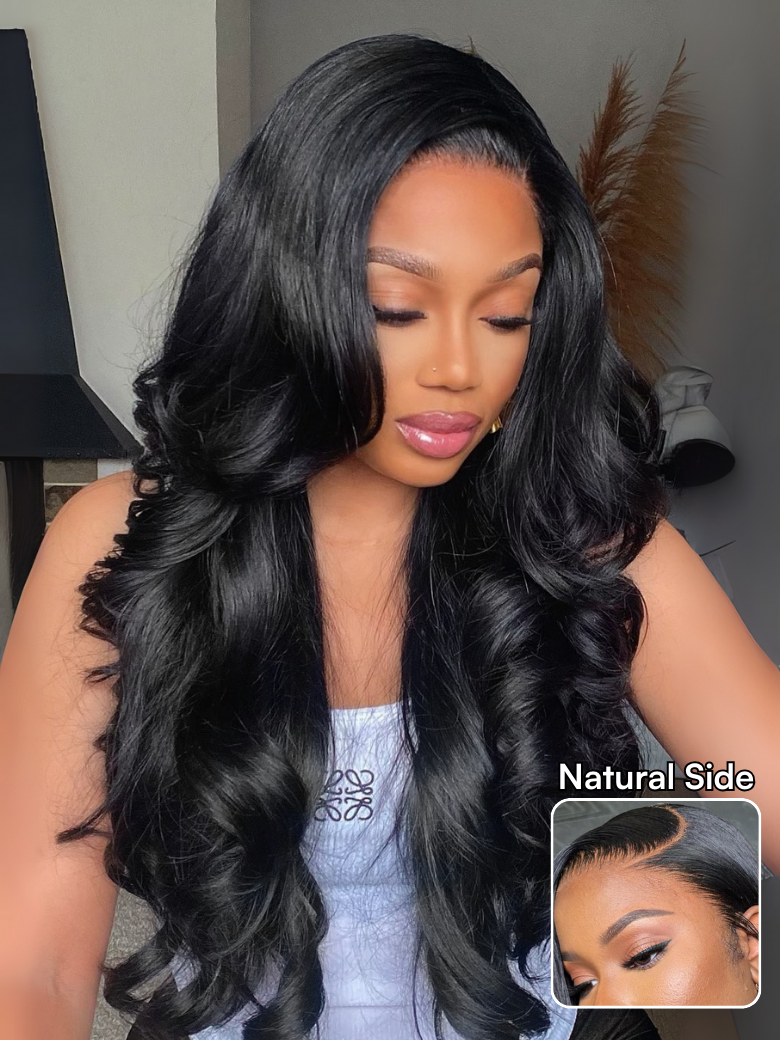 Beautyforever 13x4 Pre-Everything Lace Frontal Wig Pre Cut Ear to Ear Lace 3D Body Wave Human Hair Wigs with Bleached Knots and Plucked Hairline