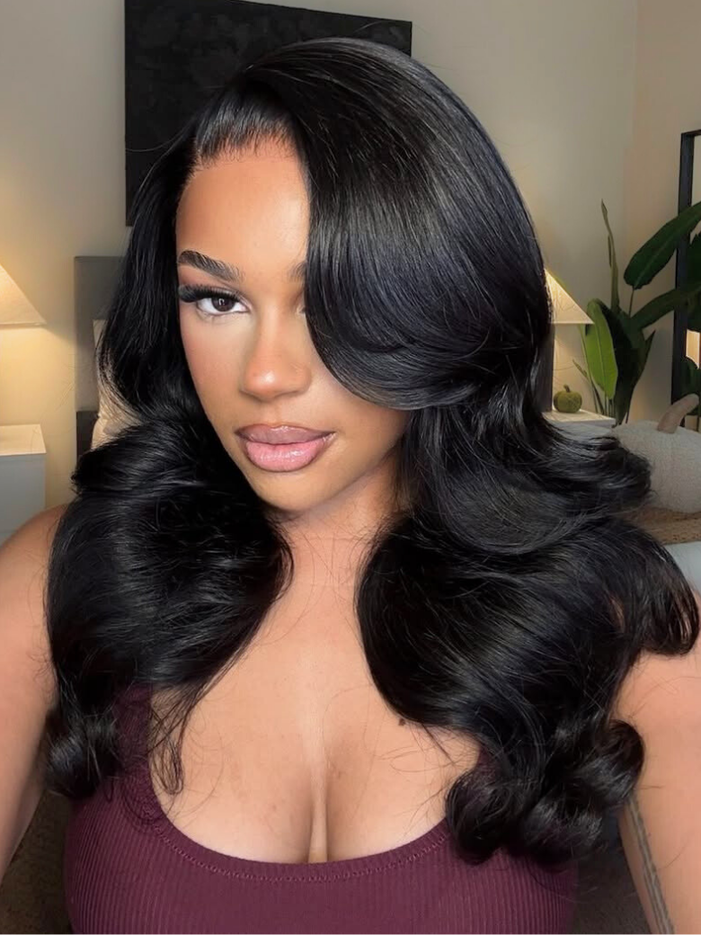 Beautyforever @KieRaShon 7x5 Glueless Lace No Slip? Wig Feathered Layer
