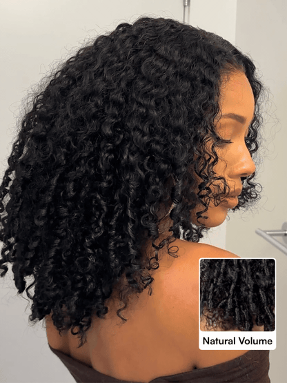 Beautyforever Burmese Curly Finger Coils Ends Thick Curls Wig 7x5 Bye Bye Knots Glueless Lace Closure Human Hair Wig