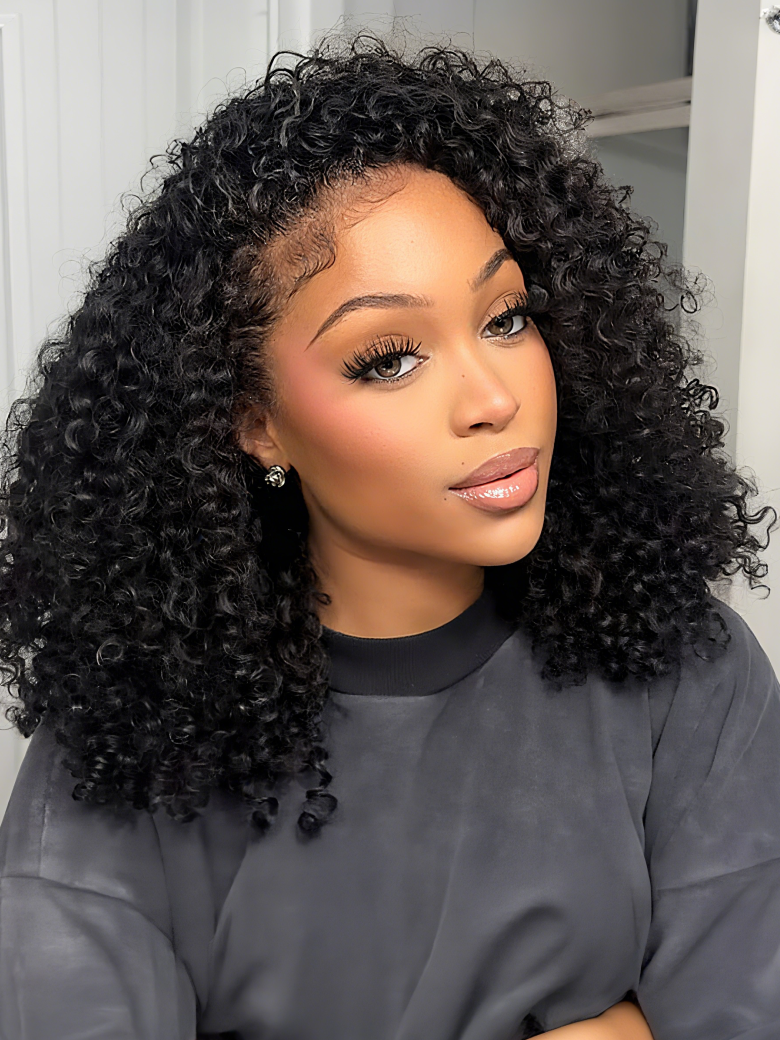 Beautyforever FlipBlend? Half Wig Kinky Curly Glueless Human Hair Wig