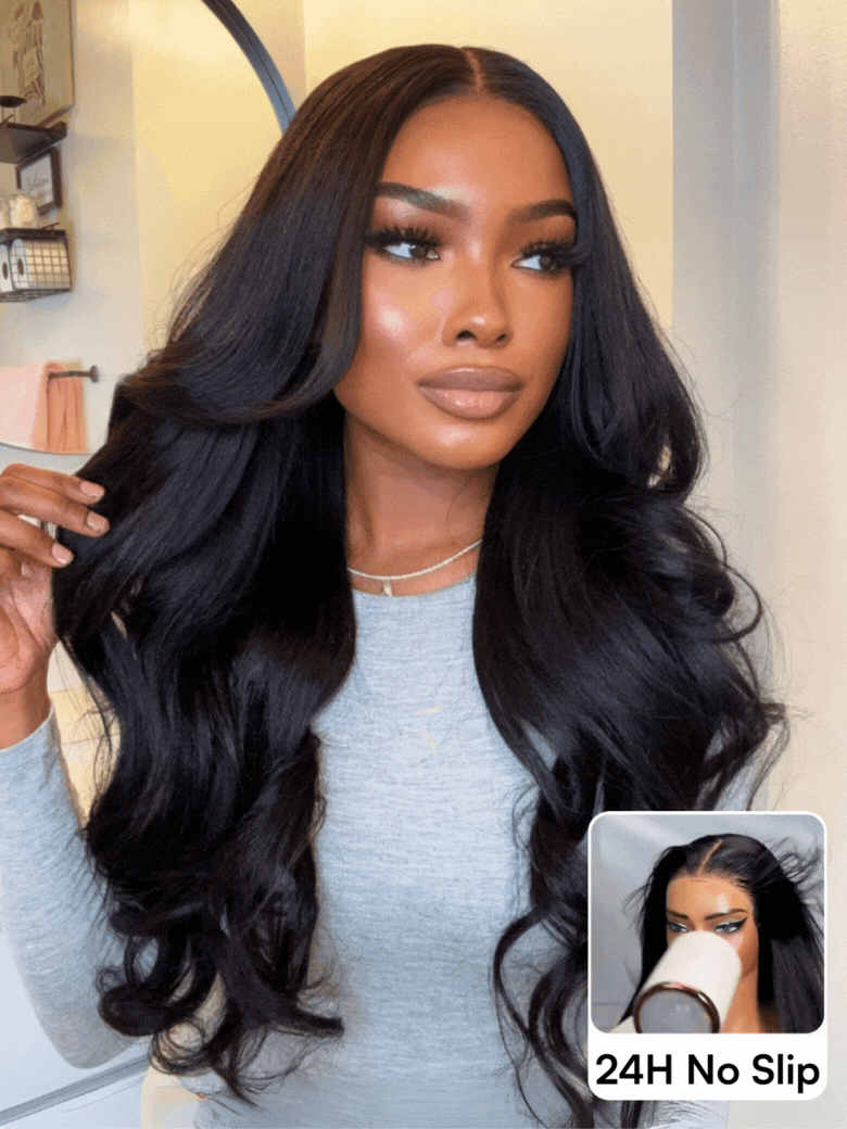 Beautyforever Yaki Straight ByeBye Knots Wig 7x5 Pre Cut Glueless Lace Pull & Go Human Hair Wigs with Invisible Knots