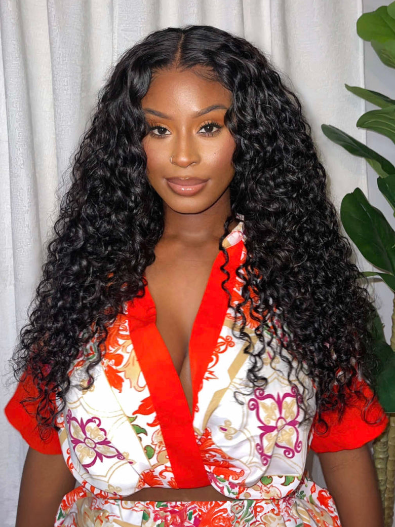 Beautyforever 13x4 Pre-Everything Lace Frontal Wig Water Wave Curly Human