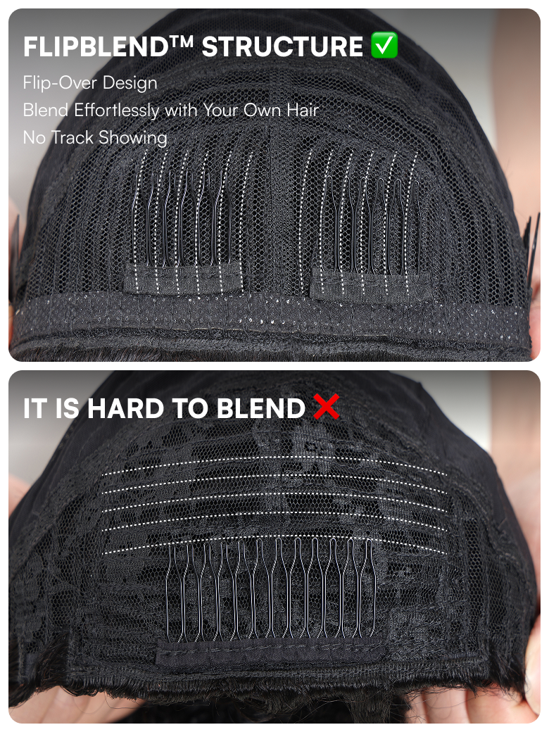 Beautyforever FlipBlend? 3 In 1 Half Wig Kinky Curly Glueless
