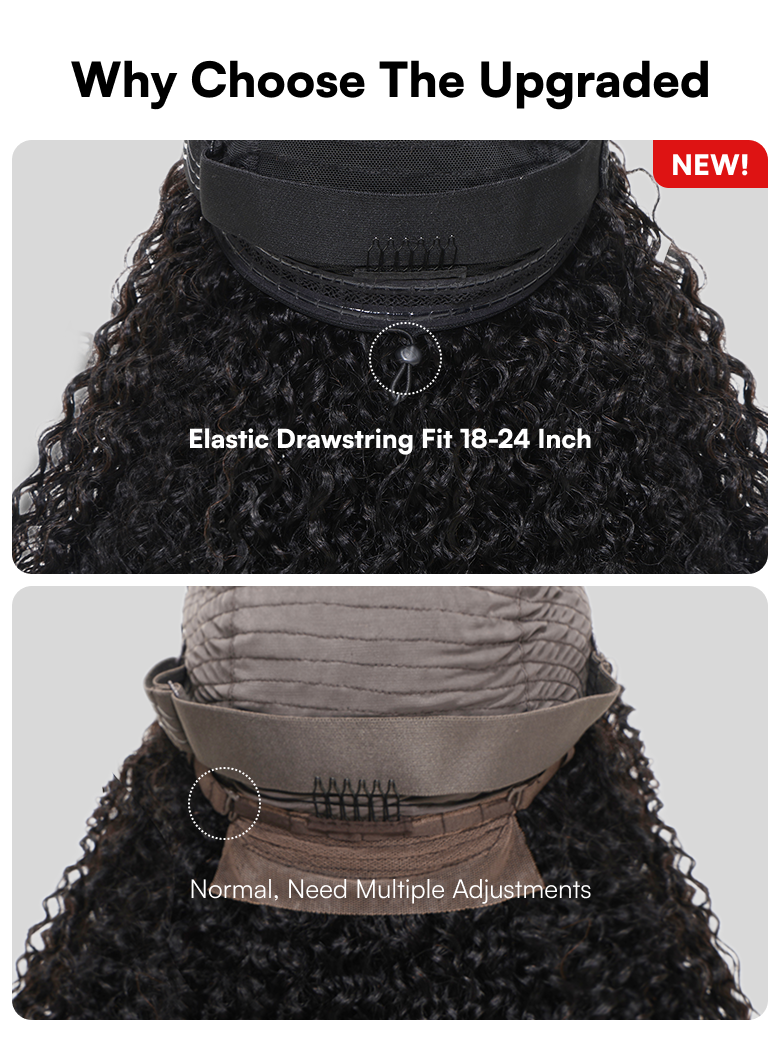 Beautyforever EasiContour V Part Yaki Straight Wig Real Scalp Put on and Go Glueless Human Hair Wig