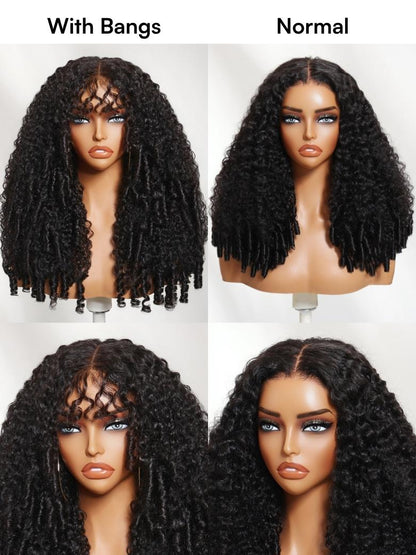 Beautyforever Burmese Curly Finger Coils Ends Thick Curls Wig 7x5 Bye Bye Knots Glueless Lace Closure Human Hair Wig