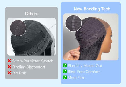 Beautyforever Golden Brown Highlight Water Wave 7x5 Bye Bye Knots Lace Closure Glueless Human Hair Wig with Drawstring