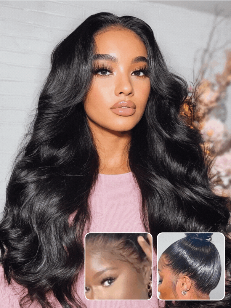 Beautyforever 13x4 Pre-Everything Lace Frontal Body Wave Human Hair Wigs