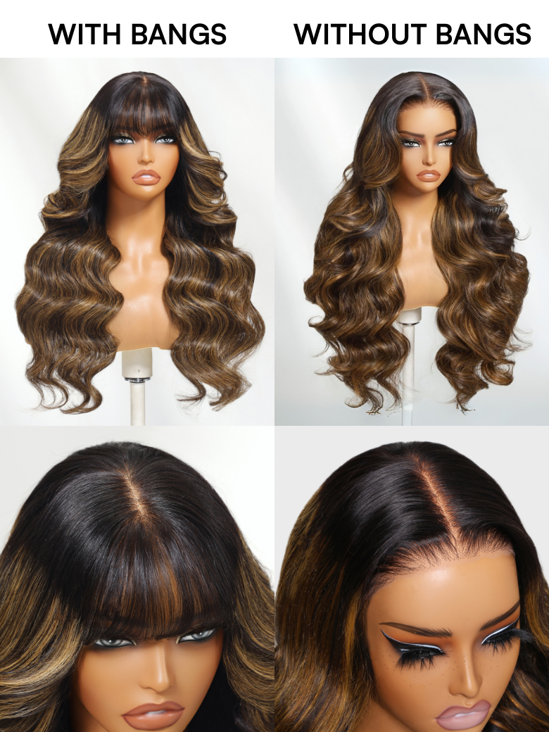 Beautyforever @Crownmecutie Balayage Brown Highlight Wig 7x5 Bye Bye Knots