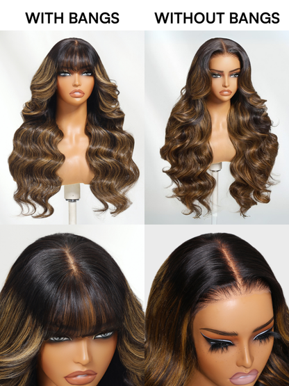 Beautyforever @Crownmecutie Balayage Brown Highlight Wig 7x5 Bye Bye Knots