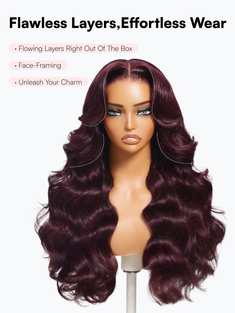 Beautyforever @Lynee 7x5 and 13x4 Pre-Everything Lace Frontal Black Cherry
