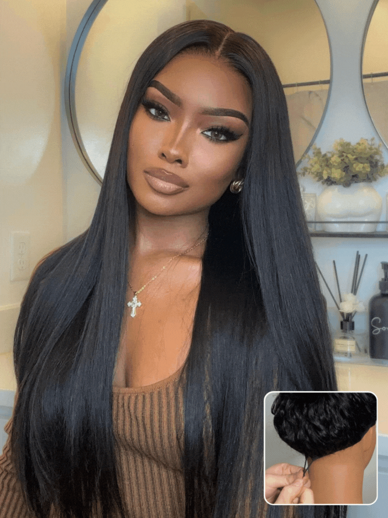 Beautyforever 7x5 and 13x4 Pre-Everything Lace Front Silky Straight Wig