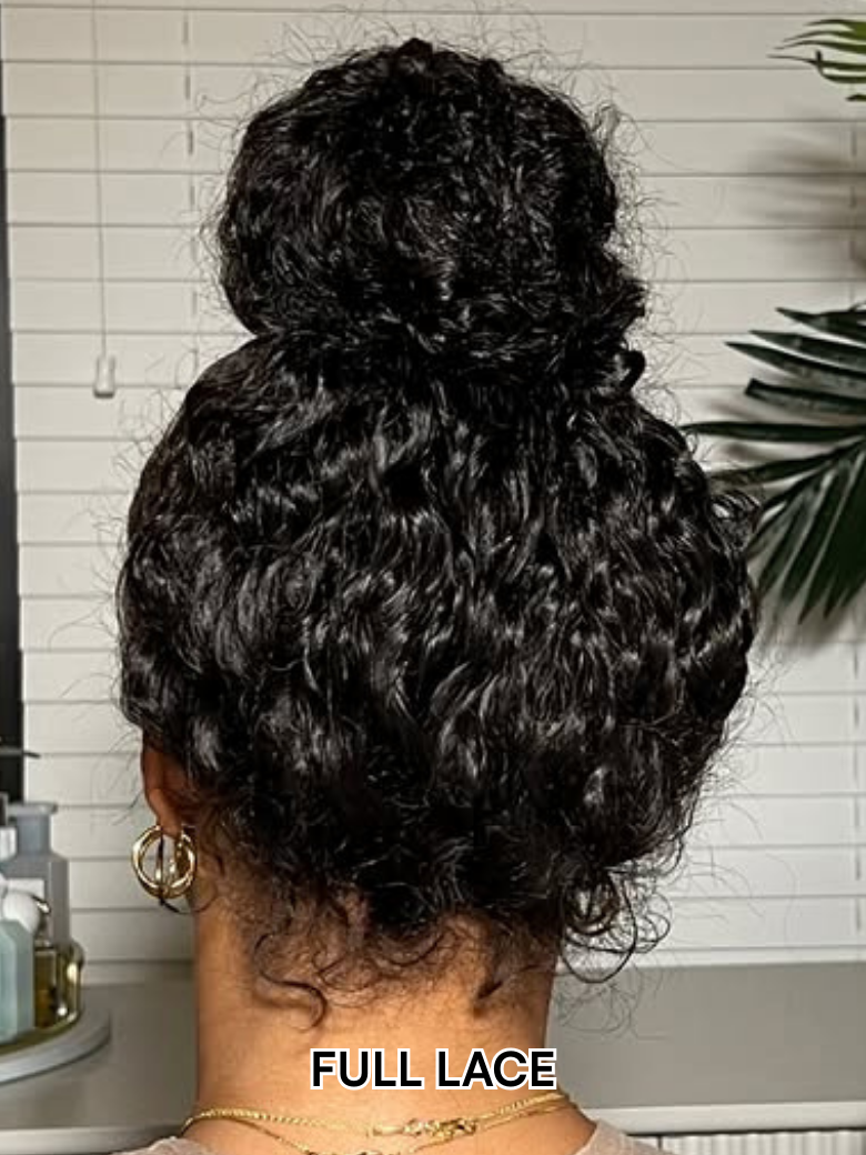 Beautyforever 100% Handmade Invisible Full Lace Wig Water Wave Free
