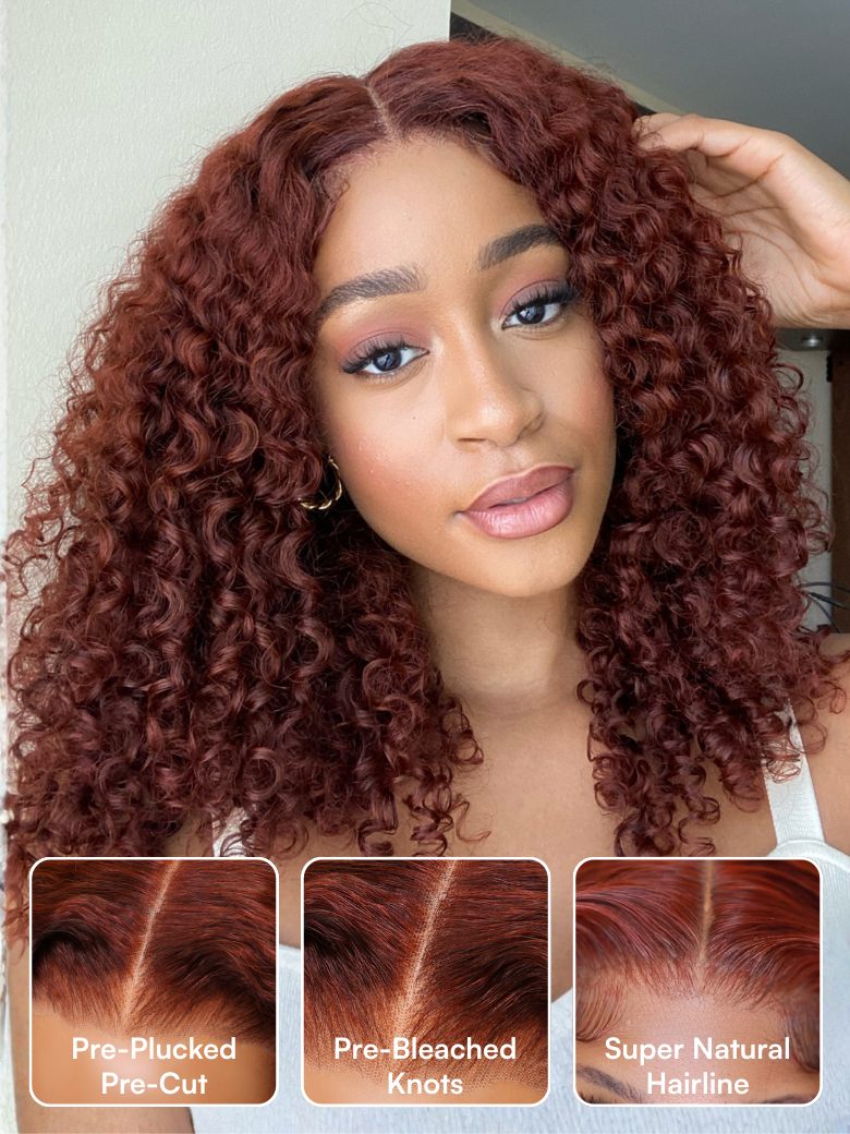Beautyforever @KieRaShon Reddish Brown 33B Auburn 7x5 Bye Bye Knots