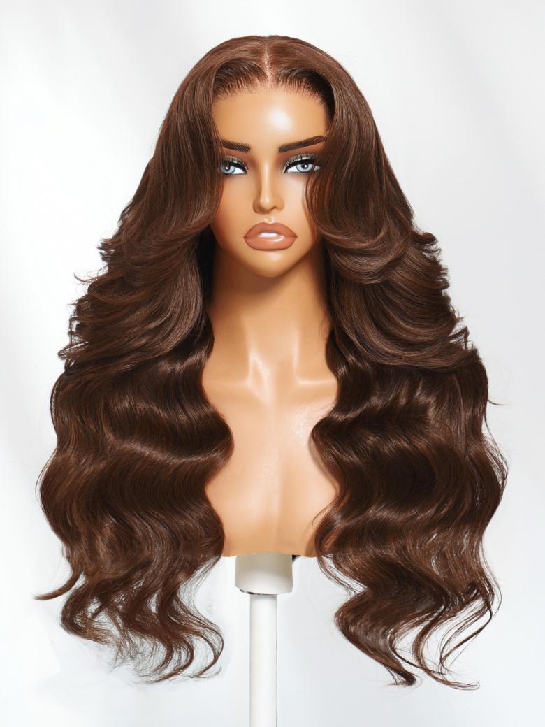 Beautyforever Auburn Brown Loose Wave Wig Mocha Cocoa 13x4 Pre-Everything
