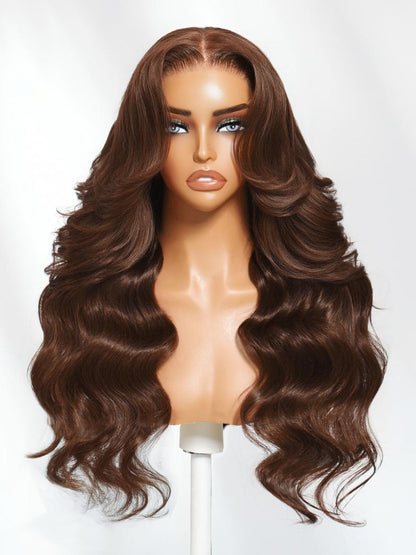 Beautyforever Auburn Brown Loose Wave Wig Mocha Cocoa 13x4 Pre-Everything