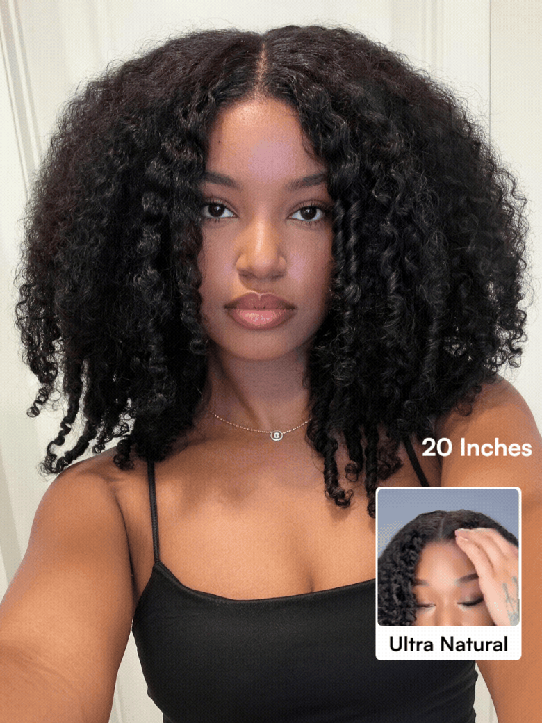 Beautyforever Burmese Curly Finger Coils Ends Thick Curls Wig 7x5 Bye Bye Knots Glueless Lace Closure Human Hair Wig