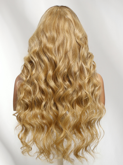 Beautyforever 13x4 Pre-Everything Lace Frontal Wig Ombre Honey Blonde Long